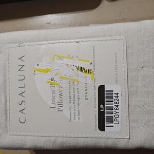 Casaluna Standard Linen Blend Natural Color -Pillowcase Set